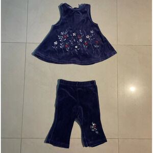 Floral Top And Bottome Set For Kids